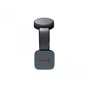 Evelatus MagSafe Qi Wireless Charging Magnetic Bendable 360° Swivel Suction Cup Mount para Salpicadero/Parabrisas de Coche, Negro