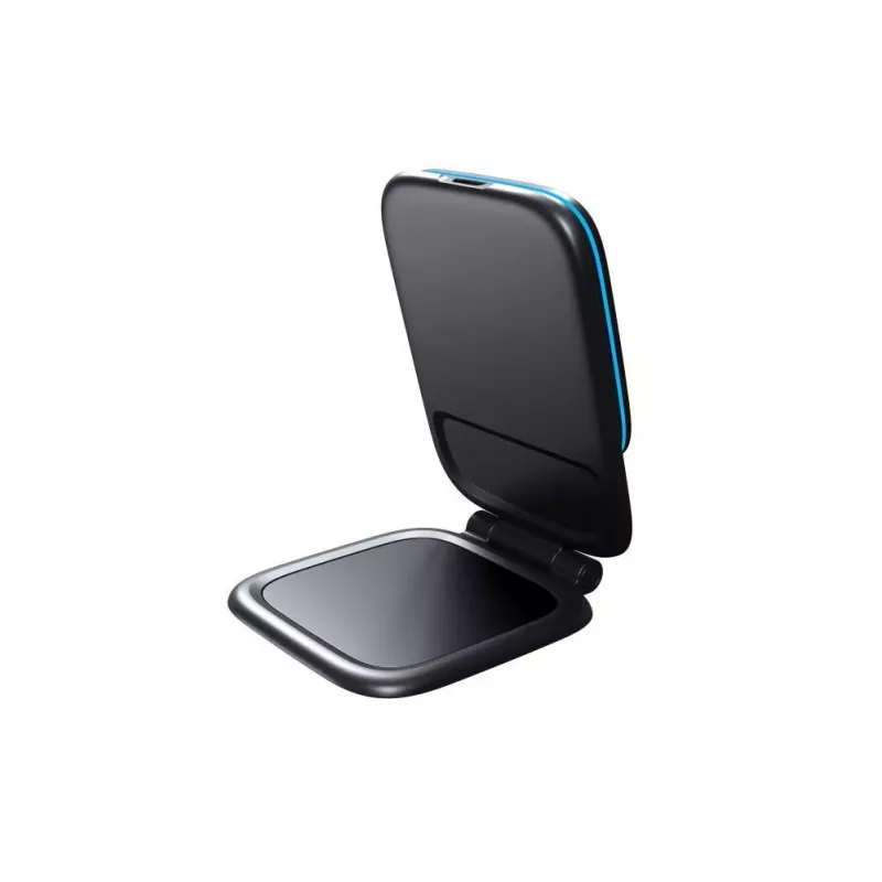 Evelatus MagSafe Qi soporte magnético con carga inalámbrica para pantalla de coche/salpicadero, portátil, tableta, monitor – negro