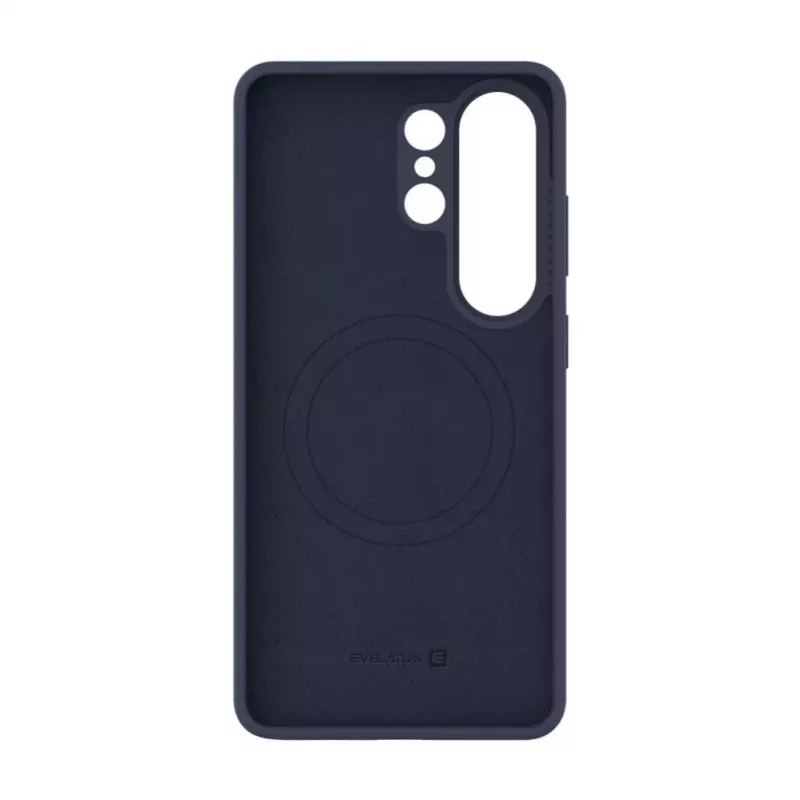 Evelatus Samsung Galaxy S26 Ultra Premium Magnetic Soft Touch Silicone Case Azul Oscuro