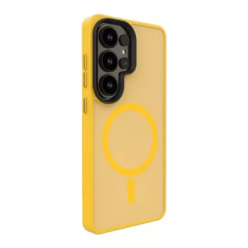Evelatus Samsung Galaxy S26 Ultra Hybrid Case con Imán, PC+TPU, Naranja