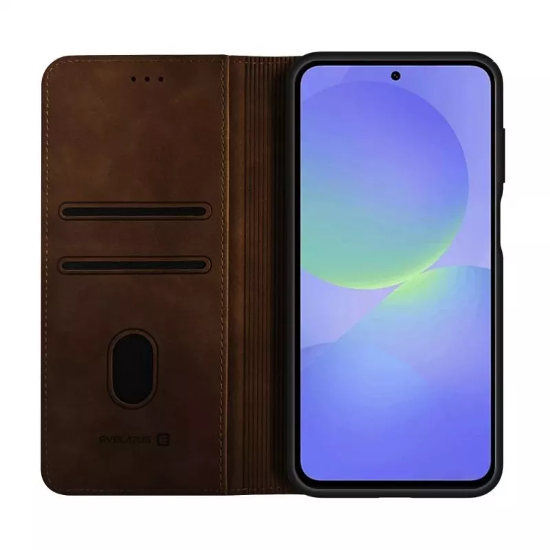 Evelatus Samsung Galaxy A37 Book Case Marrón
