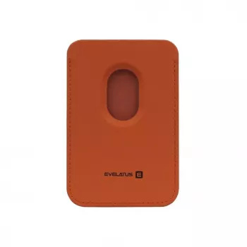 Evelatus Monedero Universal de Piel PU con MagSafe Naranja