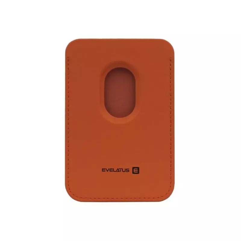 Evelatus Monedero Universal de Piel PU con MagSafe Naranja