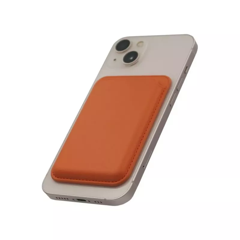 Evelatus Monedero Universal de Piel PU con MagSafe Naranja