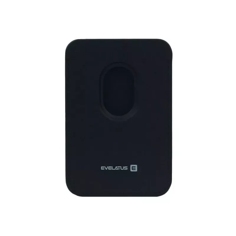 Evelatus Monedero Universal de Piel PU con MagSafe Negro