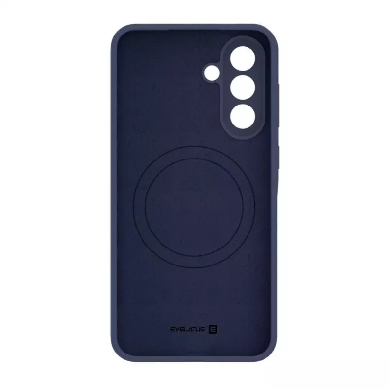 Evelatus Samsung Galaxy A57 Funda de Silicona Soft Touch Magnética Premium Azul Medianoche