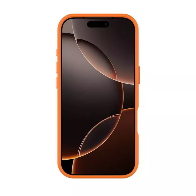 Evelatus Apple iPhone 17 Pro Funda Shield con MagSafe y Soporte Mate Naranja