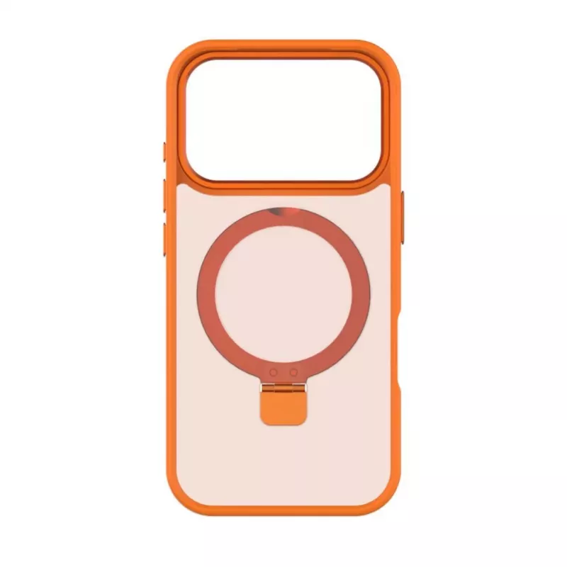 Evelatus Apple iPhone 17 Pro Funda Shield con MagSafe y Soporte Mate Naranja