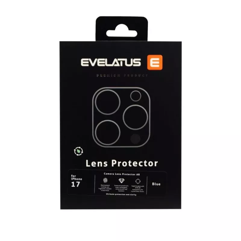 Evelatus Apple iPhone 17 Protección Premium Full Body para Lente de Cámara Azul
