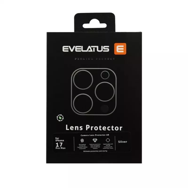 Evelatus Apple iPhone 17 Pro Protección Premium Full Body para Lente de Cámara Azul Oscuro