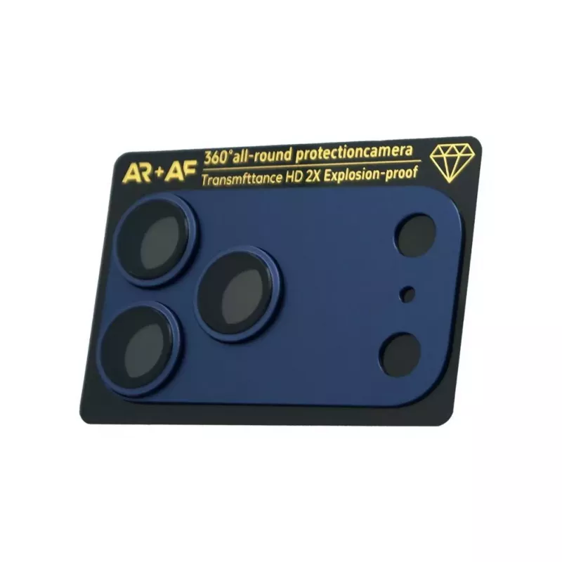 Evelatus Apple iPhone 17 Pro Protección Premium Full Body para Lente de Cámara Azul Oscuro