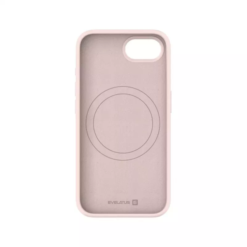 Evelatus Apple iPhone 17e Premium MagSafe Soft Touch funda de silicona rosa arena