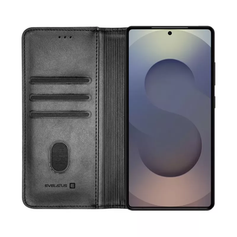 Evelatus Samsung Galaxy S26 Ultra funda tipo libro Folio negra