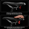 iLike Smart USB luz trasera recargable para bicicleta con sensor de freno, 7 modos de iluminación, IPX5 resistente al agua, luz trasera de aluminio para bicicleta, soporte para tija de sillín