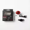 iLike Smart USB luz trasera recargable para bicicleta con sensor de freno, 7 modos de iluminación, IPX5 resistente al agua, luz trasera de aluminio para bicicleta, soporte para tija de sillín