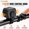 iLike bocina eléctrica para bicicleta de 120dB con mando a distancia por cable, bocina impermeable para bicicletas y patinetes eléctricos