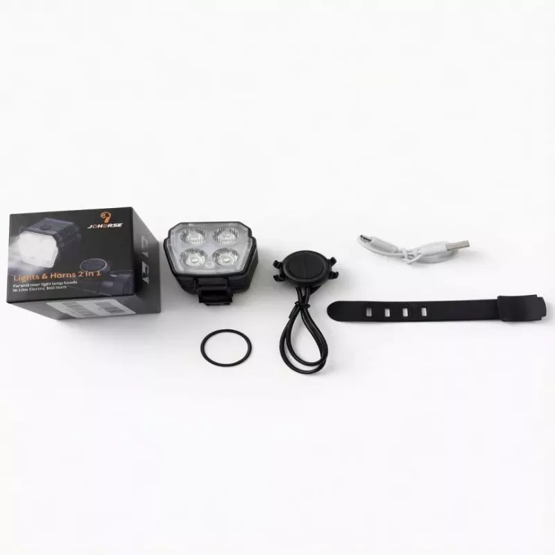 iLike bocina eléctrica para bicicleta de 120dB con mando a distancia por cable, bocina impermeable para bicicletas y patinetes eléctricos