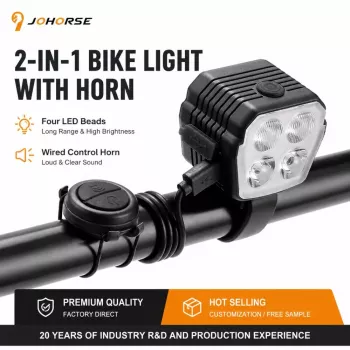 iLike bocina eléctrica para bicicleta de 120dB con mando a distancia por cable, bocina impermeable para bicicletas y patinetes eléctricos