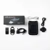 iLike faro delantero de bicicleta solar con bocina de 120 dB, recargable por USB, luz delantera LED de 1000LM, batería de 4000 mAh, luz de emergencia