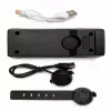 iLike faro recargable para bicicleta con bocina eléctrica de 120 dB, luz LED para bicicleta de 300 lúmenes, recargable por USB, mando a distancia en el manillar