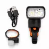 iLike JOHORSE luz delantera recargable por USB para bicicleta, faro LED para bicicleta de 400LM, doble haz, carcasa de aluminio, indicador de nivel de batería, luz impermeable para bicicleta