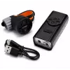 iLike JOHORSE luz delantera recargable por USB para bicicleta, faro LED para bicicleta de 400LM, doble haz, carcasa de aluminio, indicador de nivel de batería, luz impermeable para bicicleta