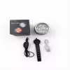 iLike faro de bicicleta recargable con bocina de 120 dB, 280 lúmenes, 4 modos de luz, recargable por USB, mando a distancia inalámbrico