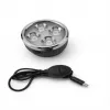 iLike faro de bicicleta recargable con bocina de 120 dB, 280 lúmenes, 4 modos de luz, recargable por USB, mando a distancia inalámbrico