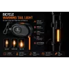 iLike JOWORSE Luz trasera de bicicleta COB LED recargable, luz trasera de bicicleta USB-C, luz de advertencia para bicicleta impermeable 300mAh
