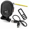 iLike JOWORSE Luz trasera de bicicleta COB LED recargable, luz trasera de bicicleta USB-C, luz de advertencia para bicicleta impermeable 300mAh