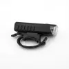 iLike Luz delantera de bicicleta recargable por USB, faro de bicicleta LED de alta luminosidad JH420, luz de bicicleta impermeable IP65 para MTB, bicicleta de carretera y e-bike negra