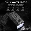iLike JOHORSE Luz delantera de bicicleta recargable por USB con bocina eléctrica de 120dB, 300LM 4 LED luz delantera de bicicleta, 7 modos de iluminación, mando a distancia para el manillar, resistente al agua IPX4 negro