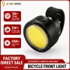 iLike JOHORSE Luz trasera de bicicleta recargable por USB de 50LM, carga Type-C, 5 modos de iluminación, luz de seguridad trasera LED para bicicleta impermeable IPX4 negra