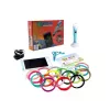 iLike Melt 3D Pen Kit Box set completo para bolígrafo de impresión 3D, set 3D PEN-7-1 con plantillas 5m x 20 colores verde