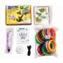 iLike 3D Pen-3 con pantalla LCD y 10 plantillas azul + set de filamento PLA 20 colores 200 metros