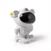 iLike Lámpara LED inteligente astronauta con altavoz Bluetooth, luz nocturna RGB, mando a distancia, cabeza giratoria 360° blanca