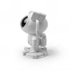 iLike Lámpara LED inteligente astronauta con altavoz Bluetooth, luz nocturna RGB, mando a distancia, cabeza giratoria 360° blanca