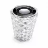 iLike Lámpara LED RGB Crystal Touch con altavoz Bluetooth, luz nocturna ambiental, mando a distancia