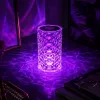 iLike Lámpara LED RGB Crystal Touch con altavoz Bluetooth, luz nocturna ambiental, mando a distancia