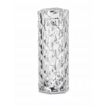 iLike Lámpara LED RGB Crystal Touch con altavoz Bluetooth, luz nocturna ambiental, mando a distancia