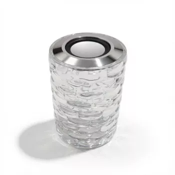 iLike Lámpara de mesa LED RGB Crystal Bubble Touch con altavoz Bluetooth