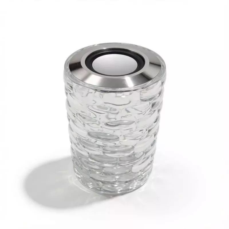 iLike Lámpara de mesa LED RGB Crystal Bubble Touch con altavoz Bluetooth