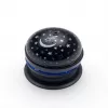 iLike Lámpara de bola de cristal RGB, proyector de fiesta giratorio 180° con mando a distancia negro