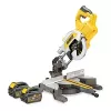 Sierra ingletadora y de tronzar a batería DEWALT DCS777T2-QW 216 mm 54V XR FLEXVOLT con 2 baterías de 6,0 Ah, cargador rápido y hoja TCT de 40T