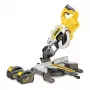 Sierra ingletadora y de tronzar a batería DEWALT DCS777T2-QW 216 mm 54V XR FLEXVOLT con 2 baterías de 6,0 Ah, cargador rápido y hoja TCT de 40T