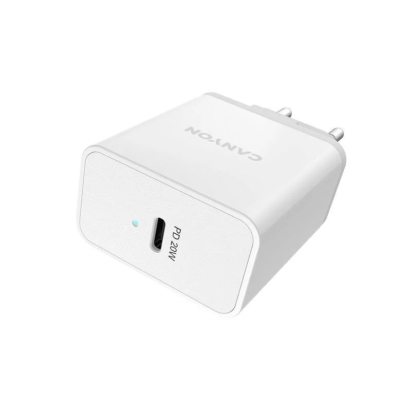 Canyon Cargador de pared H-20 con USB-C 20W blanco