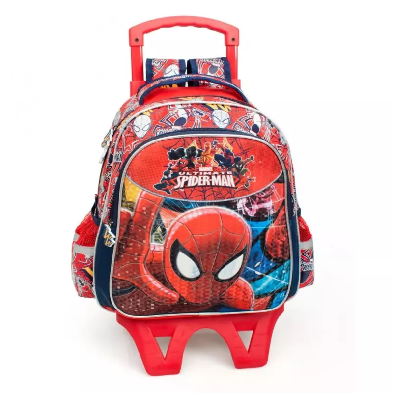Marvel mochila 2 en 1 premium para niños Ultimate Spiderman 3D Deluxe XL roja