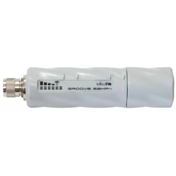 Punto de acceso inalámbrico exterior MikroTik GrooveA 52HPn 150 Mbps gris con soporte PoE