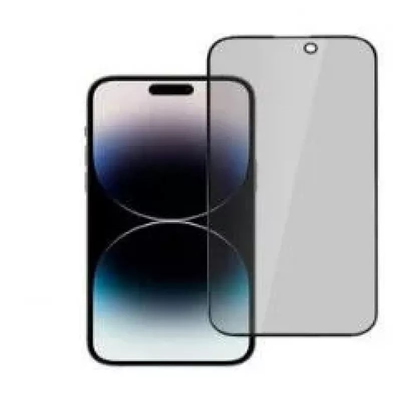 iLike Apple iPhone 15 Protector de pantalla de cristal templado con privacidad Negro