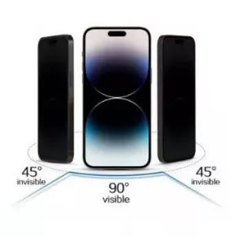 iLike Samsung Galaxy S23 FE Cristal templado con privacidad Negro